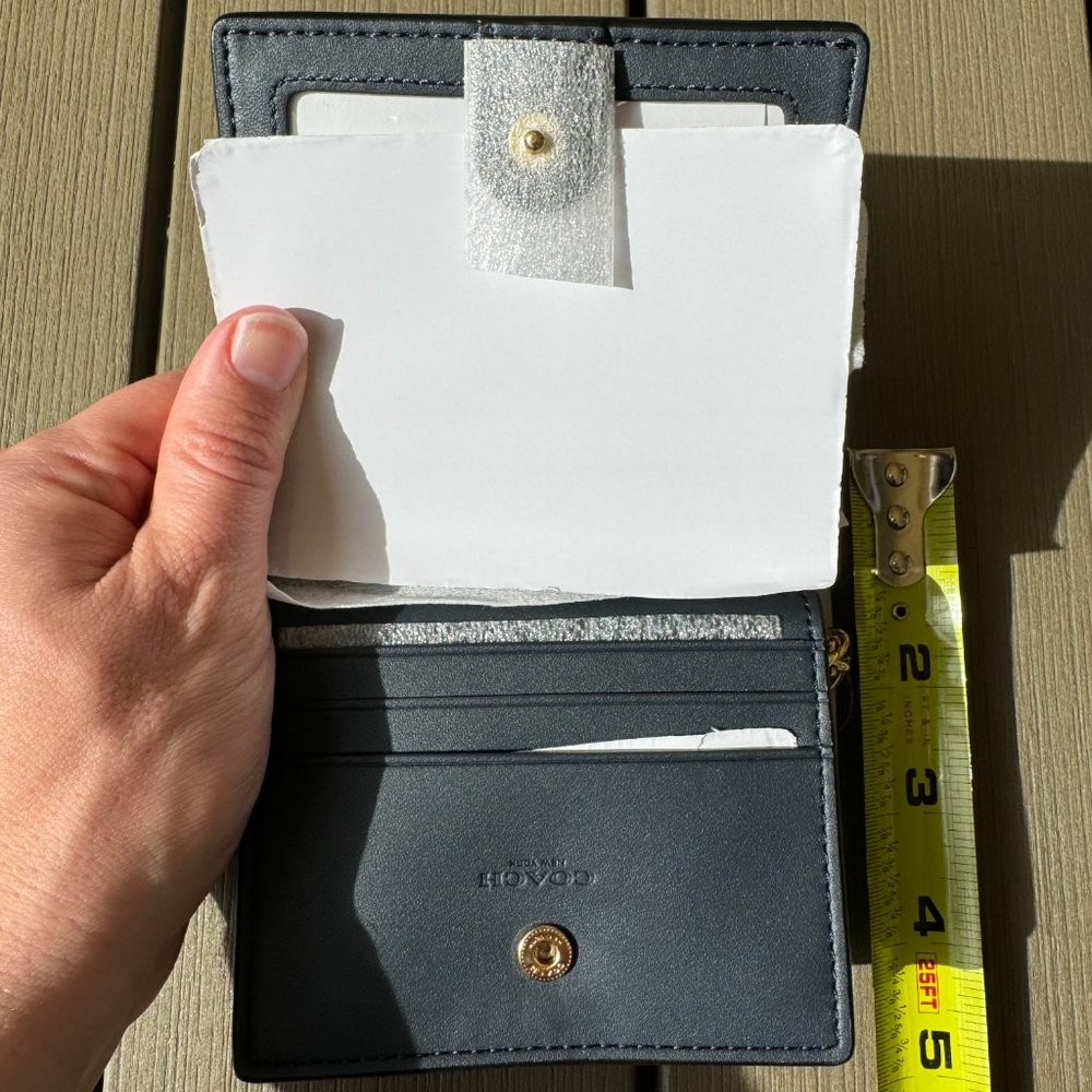 Coach Green Snap Wallet with Signature Monogram Print - NWT - Picture 6 of 9